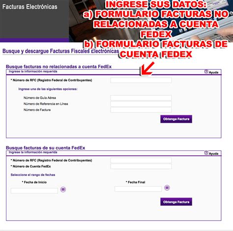 fedex facturacion - facturacion primera plus
